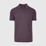 Heather Purple Short Sleeve Polo