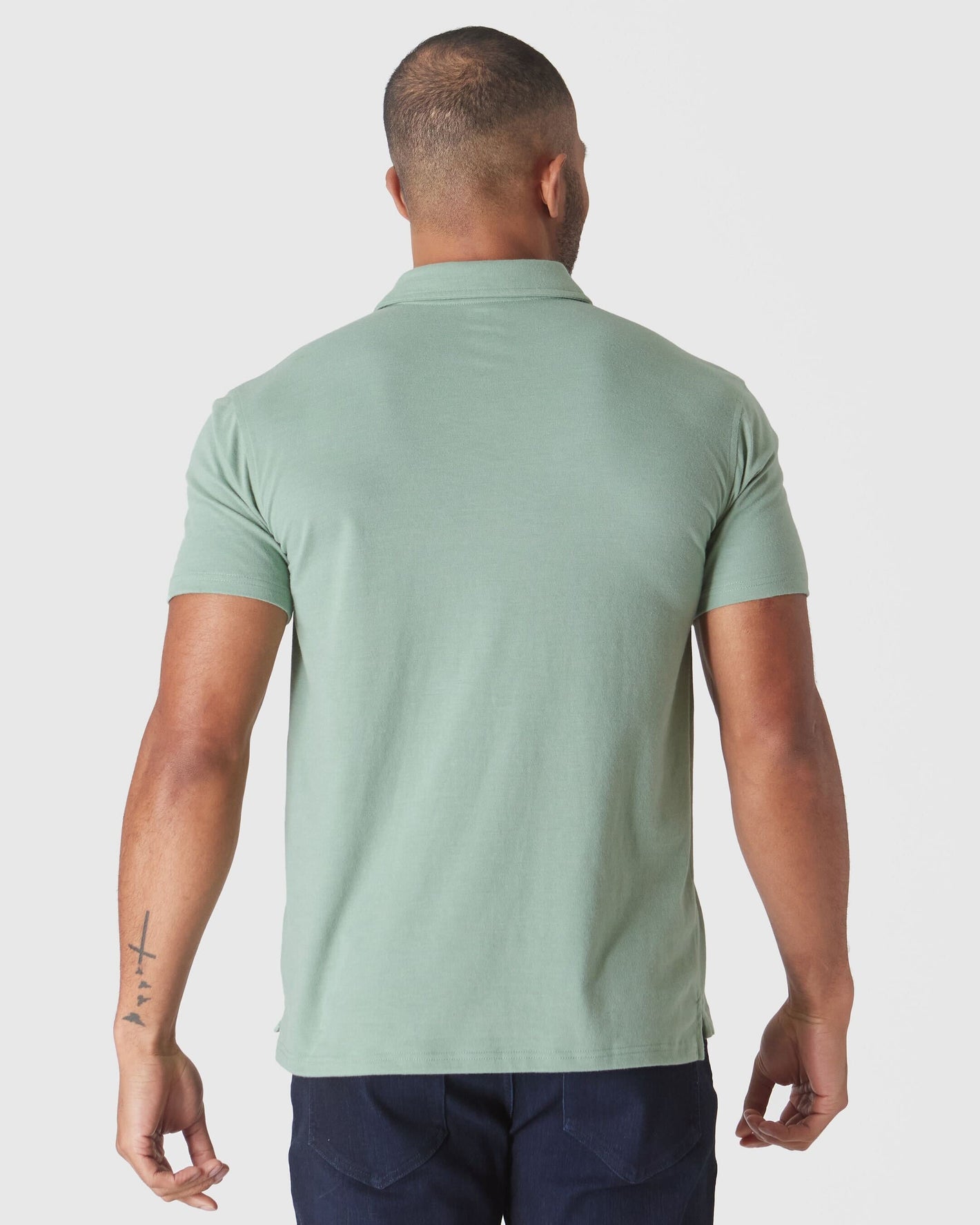 Heather Slate Green Classic Polo