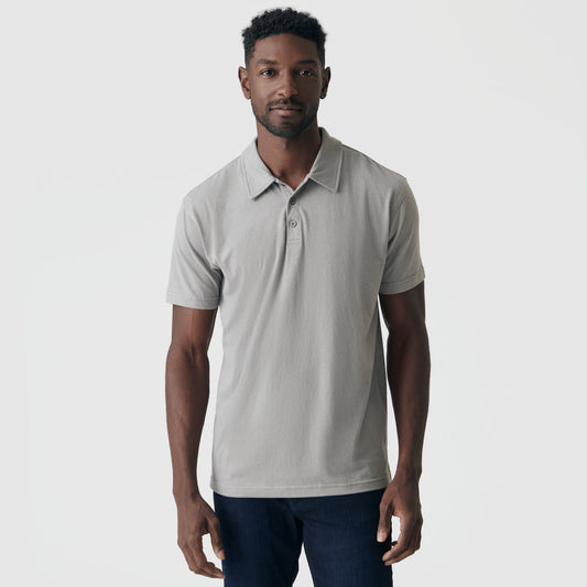 Iron Gray Short Sleeve Polo