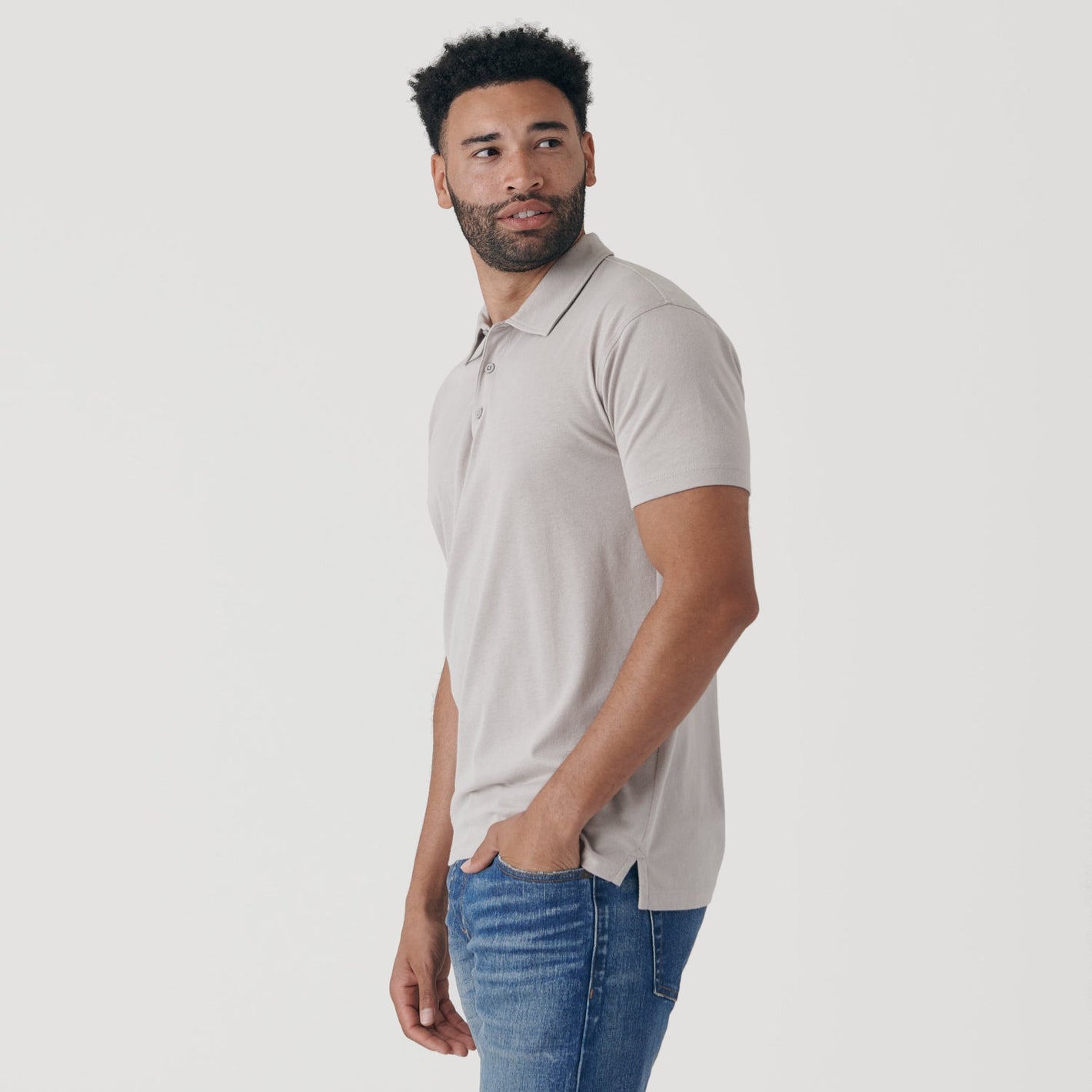 Light Gray Classic Polo