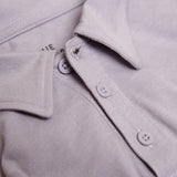 Lilac Gray Short Sleeve Polo