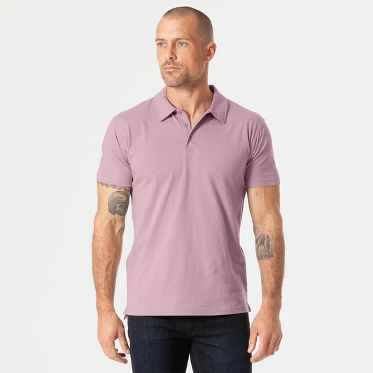Mineral Mauve Short Sleeve Polo