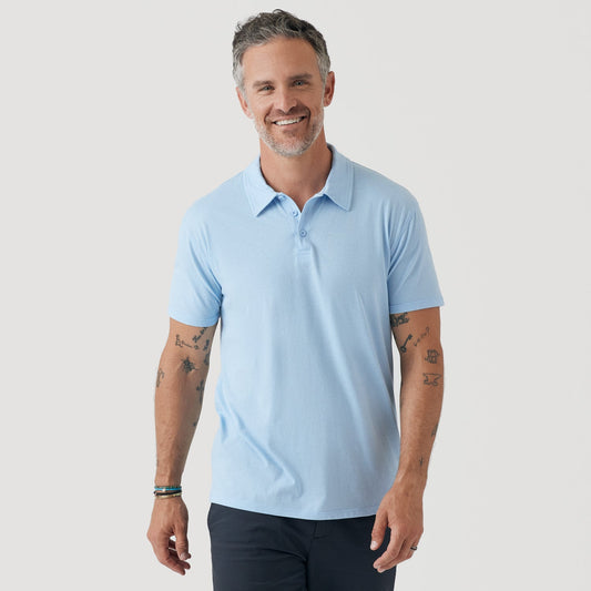 Oxford Blue Short Sleeve Polo