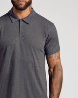 Charcoal Heather Gray Classic Polo