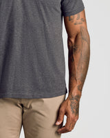 Charcoal Heather Gray Classic Polo