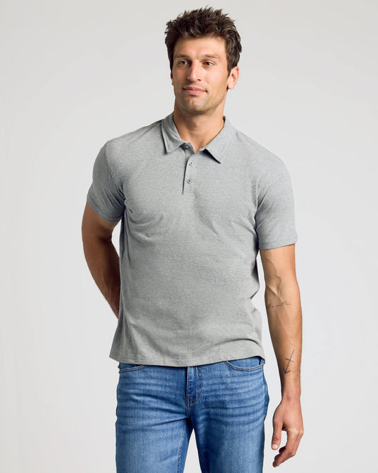 Heather Gray Classic Polo