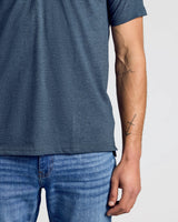 Heather Navy Classic Polo
