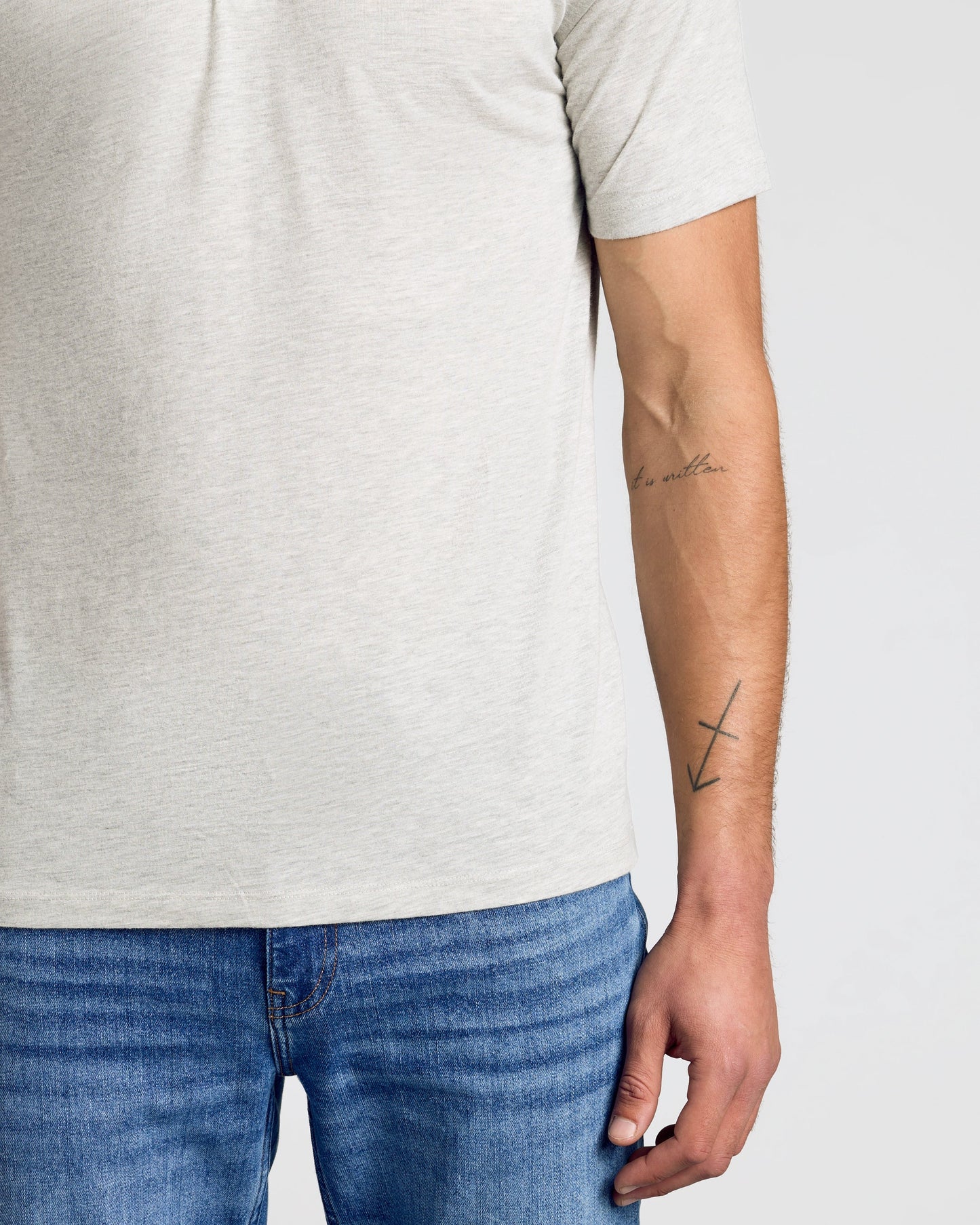 Light Heather Gray Classic Polo