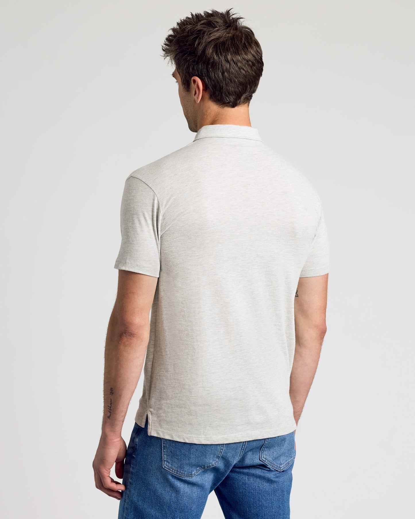 Light Heather Gray Classic Polo