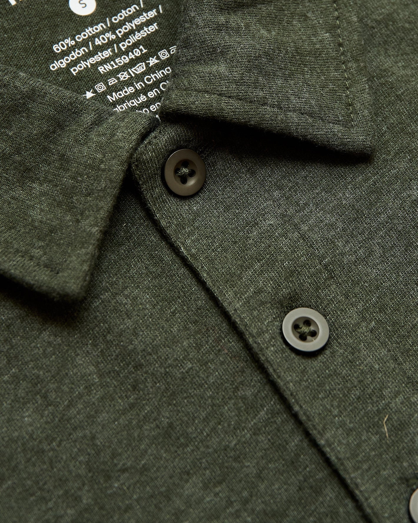 Racing Green Heather Short Sleeve Polo
