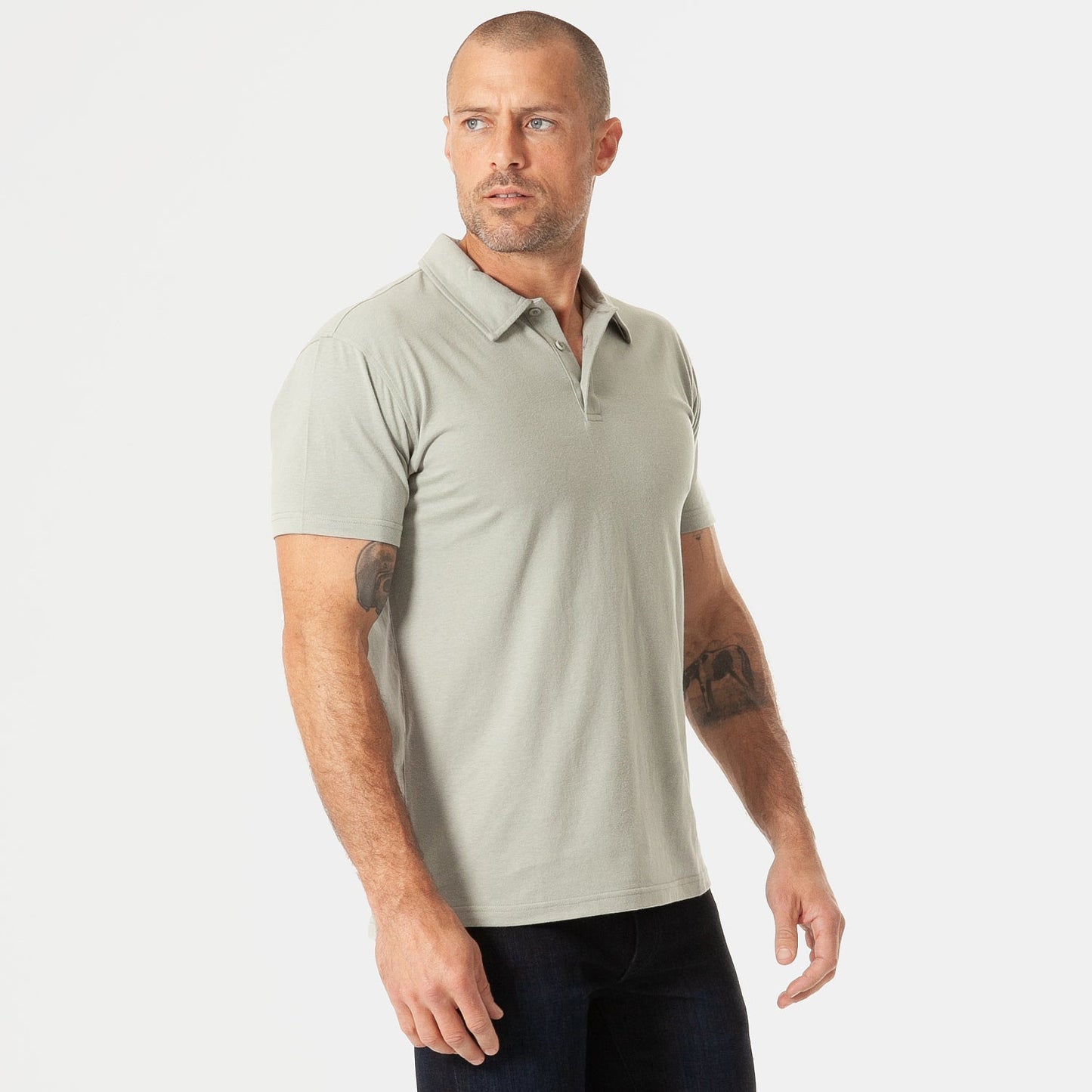 Slate Green Short Sleeve Polo