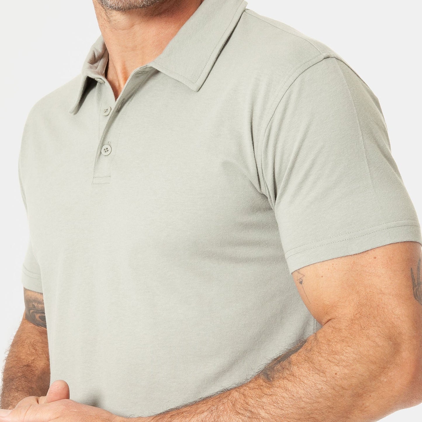 Slate Green Short Sleeve Polo