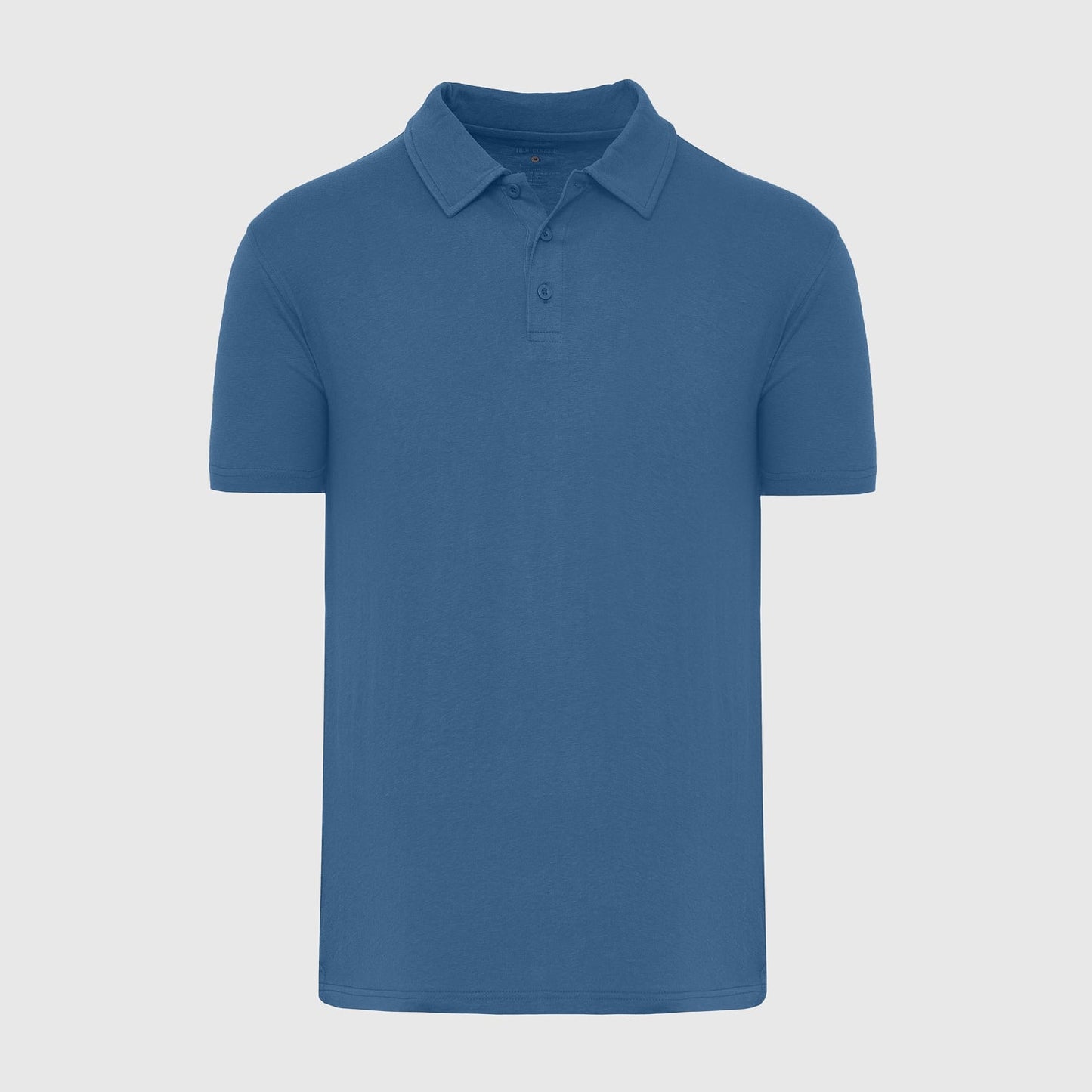 Stone Blue Short Sleeve Polo