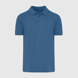 Stone Blue Short Sleeve Polo