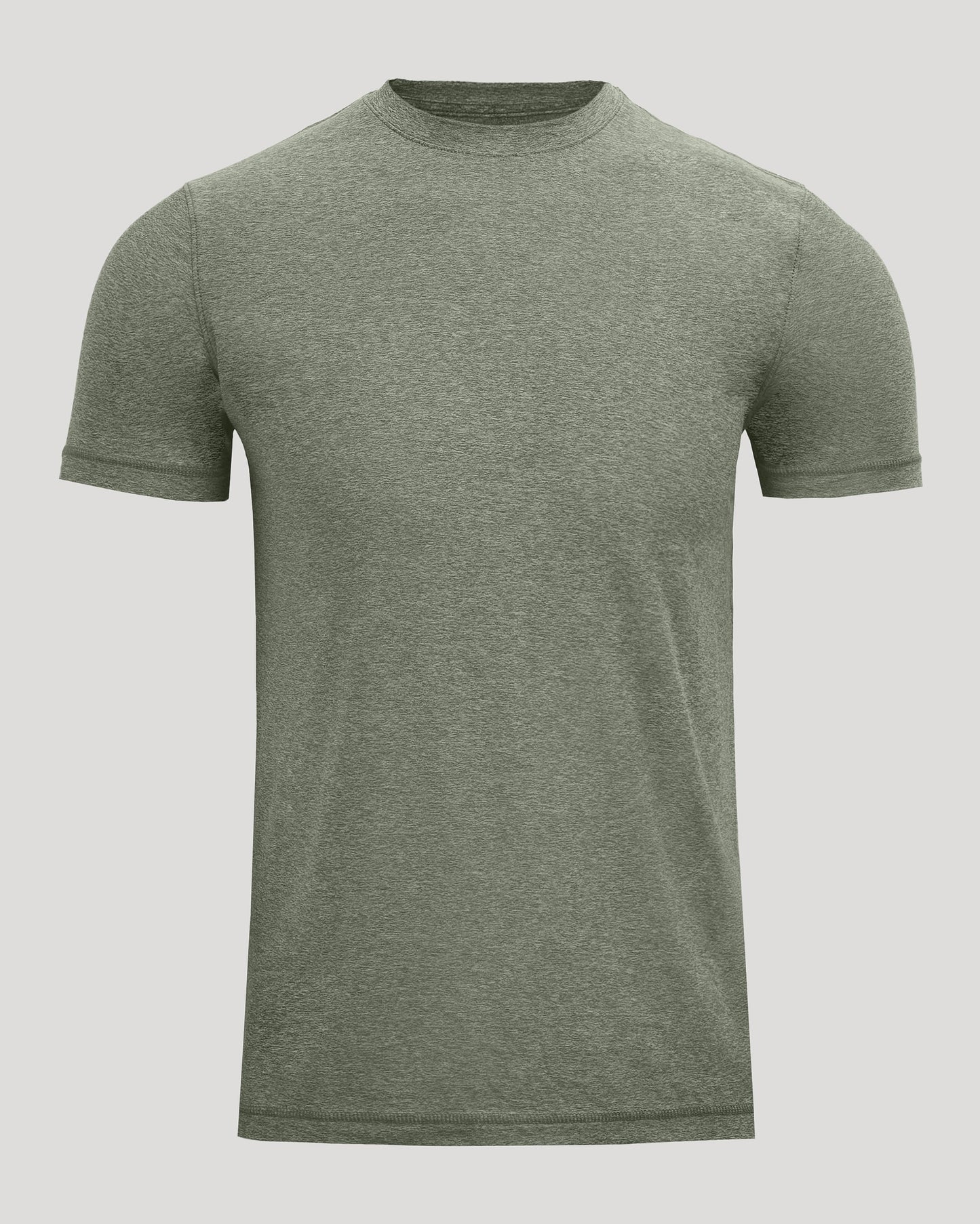 Heather Juniper Active Crew Neck Tee