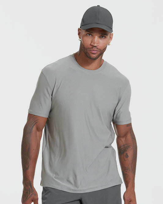 Iron Gray Active Crew Neck T-Shirt