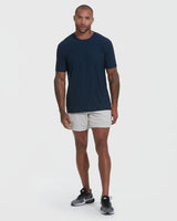 Navy Active Crew Neck Tee