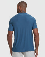 Stone Blue Active Crew Neck Tee
