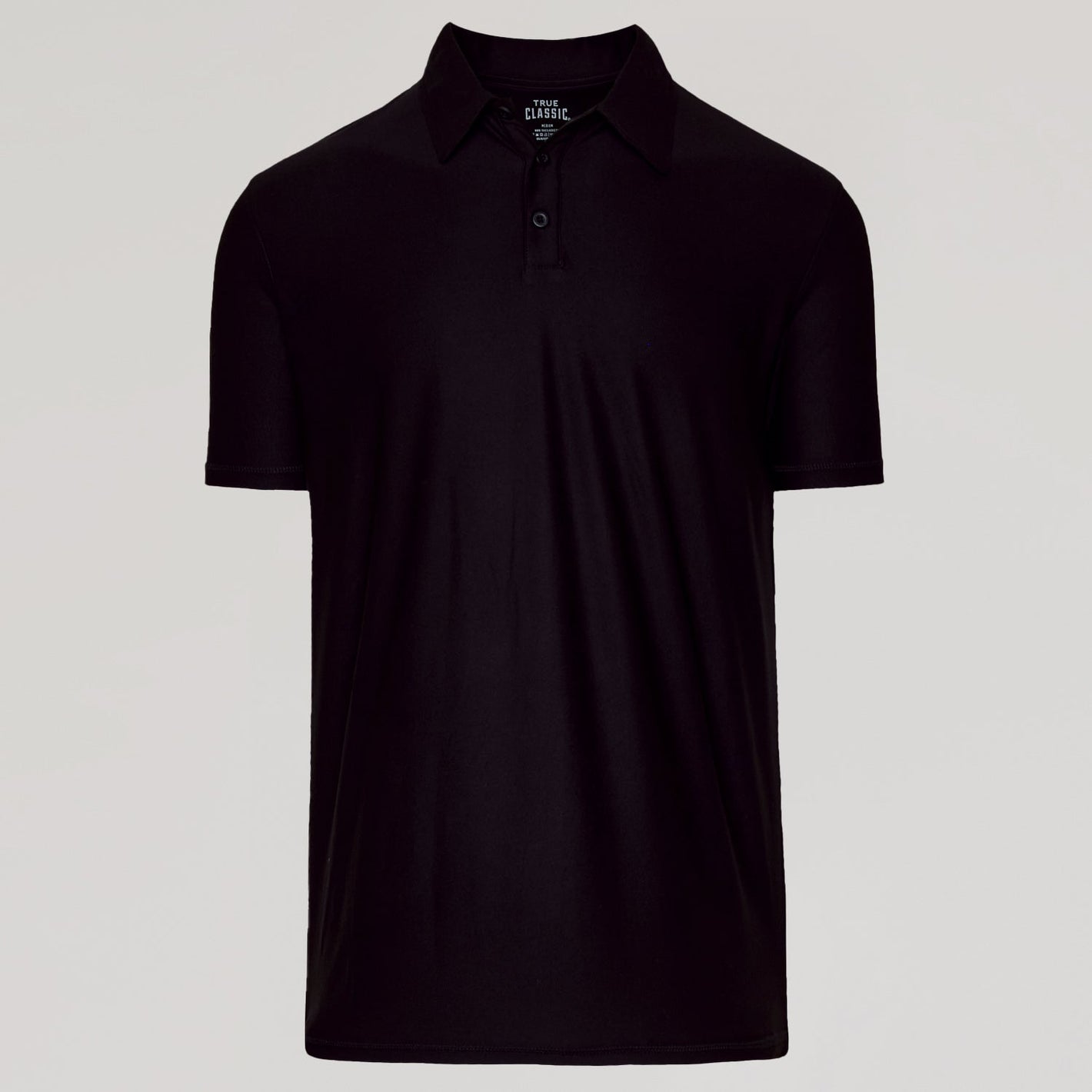 Black Active Short Sleeve Polo