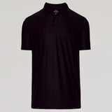 Black Active Short Sleeve Polo