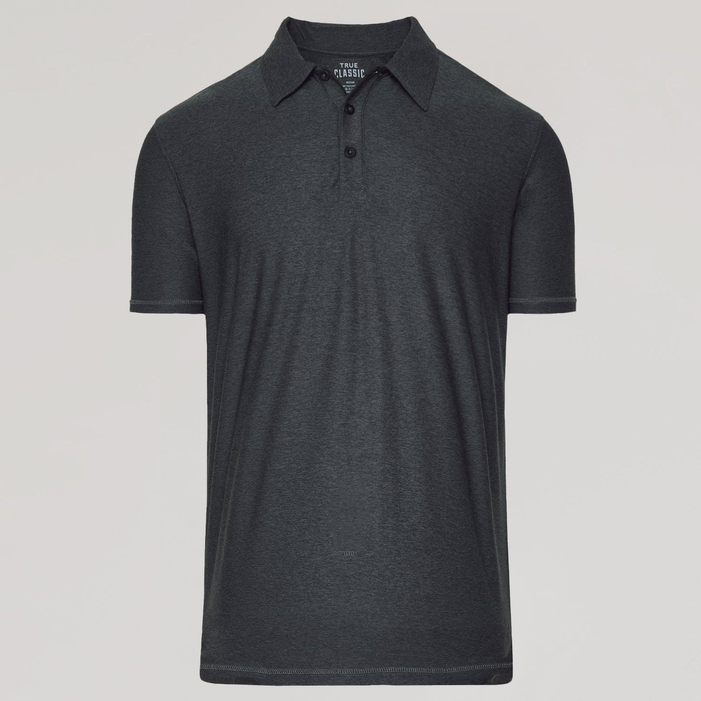 Charcoal Heather Gray Active Short Sleeve Polo