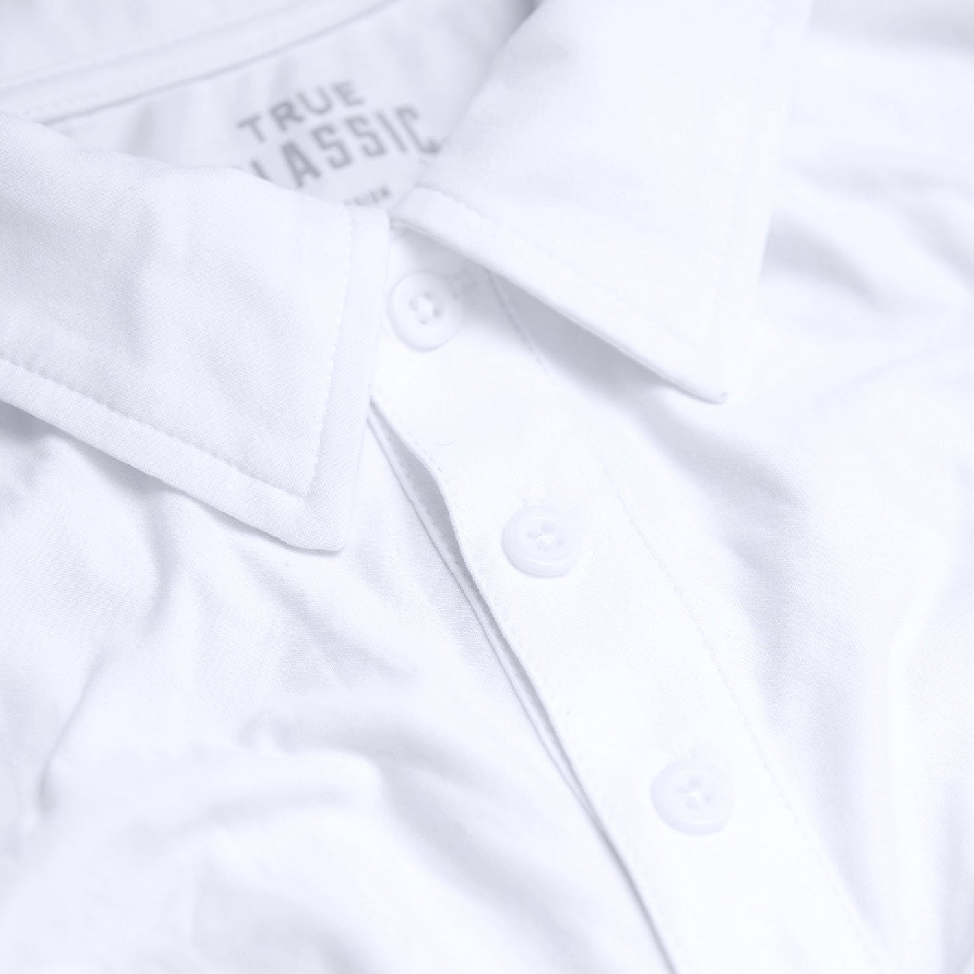 White Active Short Sleeve Polo