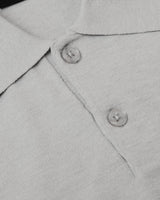 Heather Gray Short Sleeve Sweater Polo