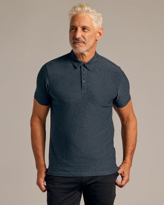 Dark Heather Fiord Active Polo 2.0
