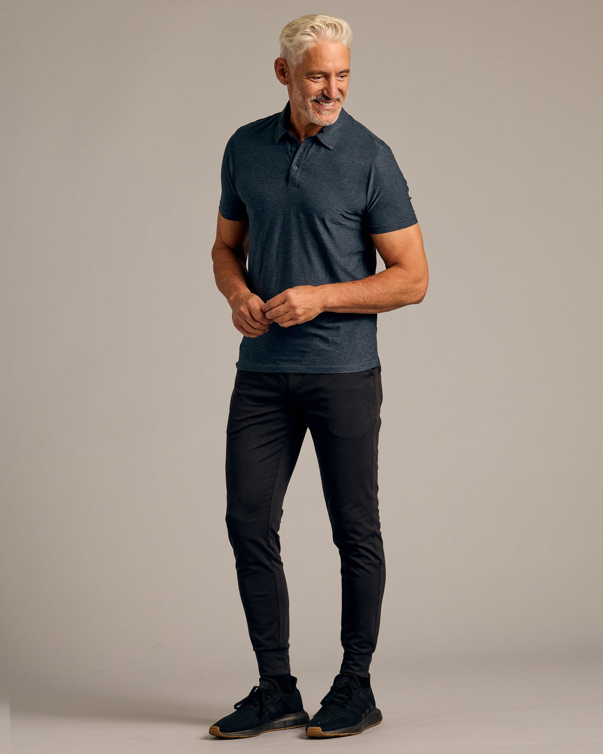 Dark Heather Fiord Active Polo 2.0