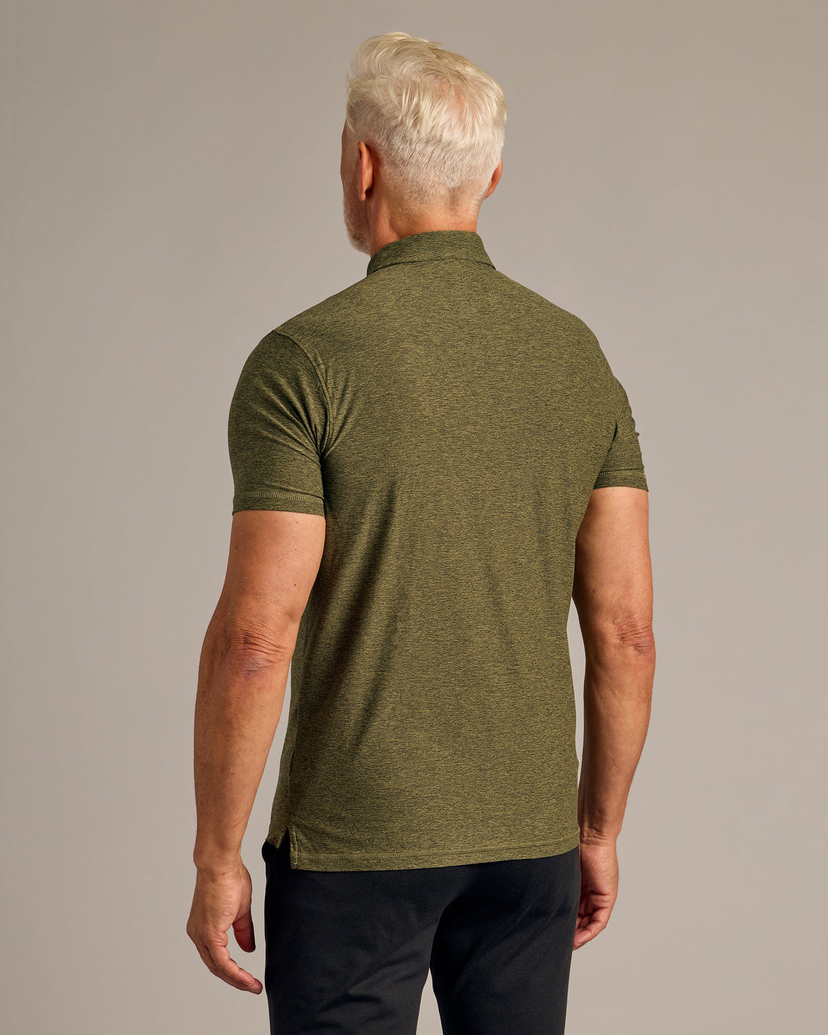 Dark Heather Pear Active Polo 2.0