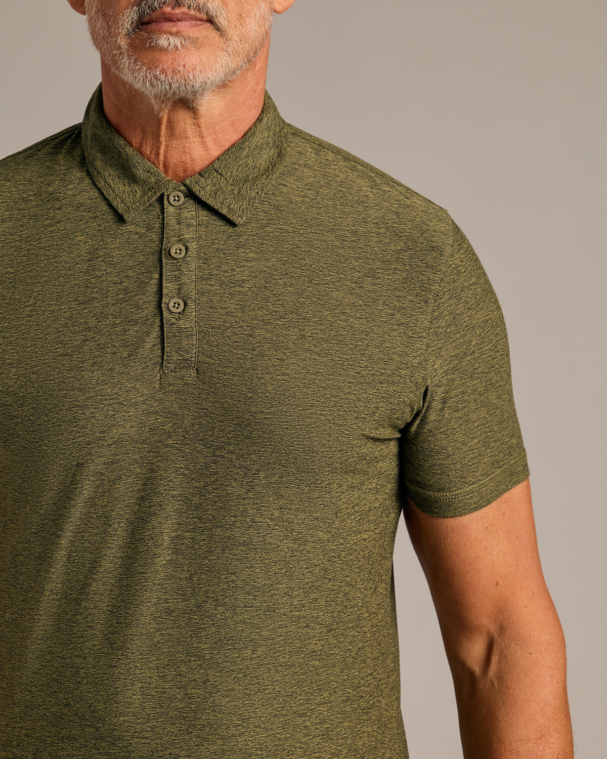 Dark Heather Pear Active Polo 2.0