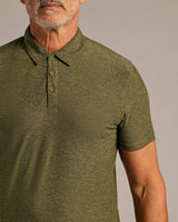 Dark Heather Pear Active Polo 2.0