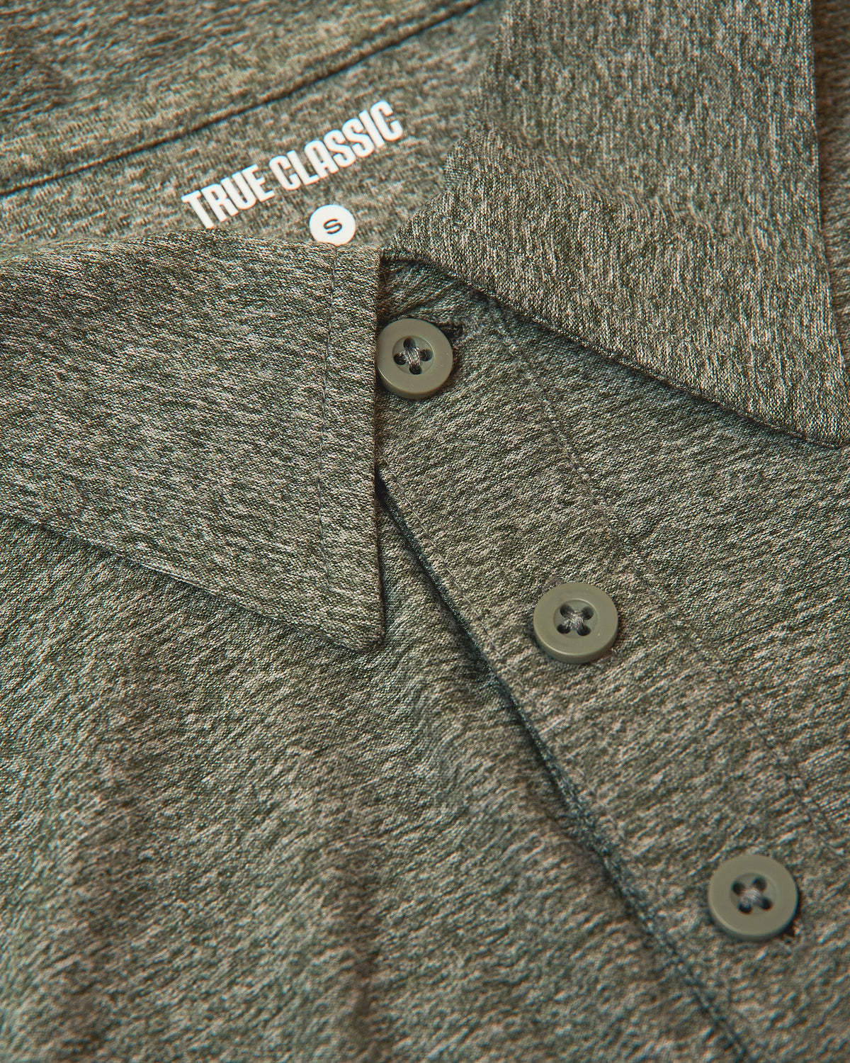 Heather Military Green Active Polo 2.0