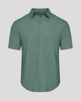 Moss Short Sleeve Linen Shirt