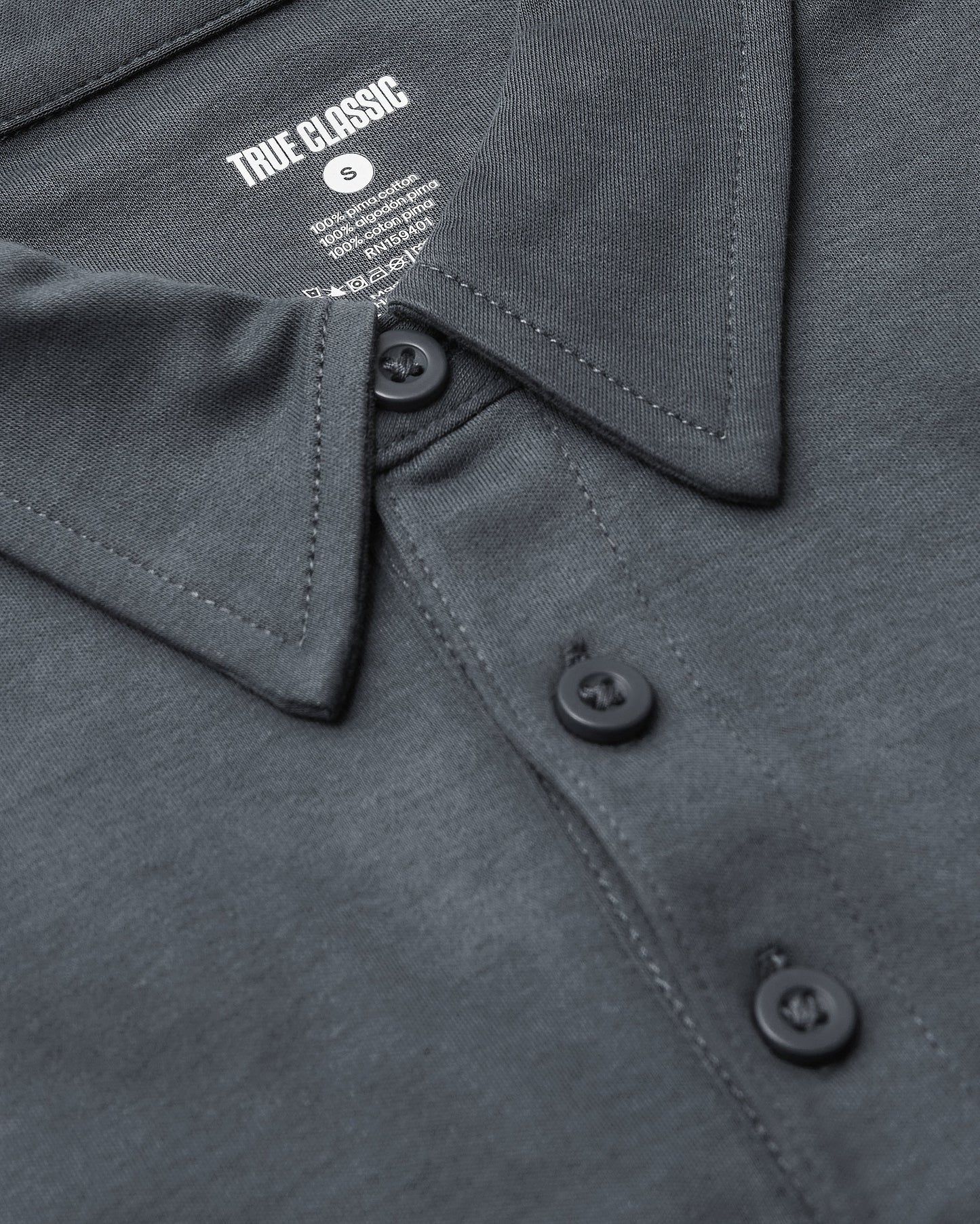 Carbon Pima Polo