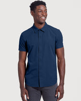 Navy Commuter Short Sleeve Shirt