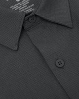 Charcoal Heather Gray Short Sleeve Ripstop Commuter Shirt