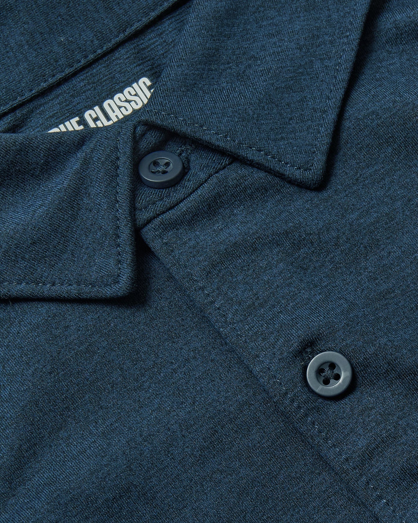 Dark Heather Navy Short Sleeve Comfort Knit Shirt