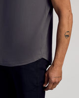 Carbon Curved Hem Classic Crew Neck