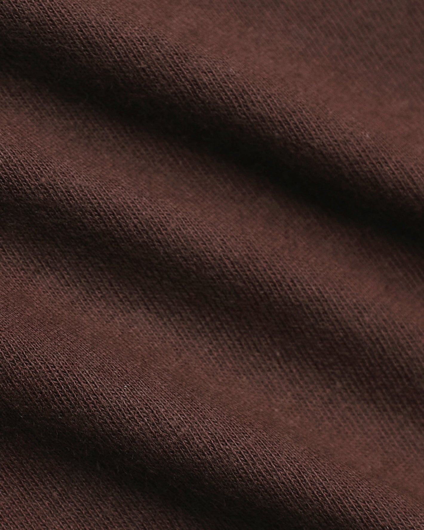 Carob Curved Hem Classic Crew Neck