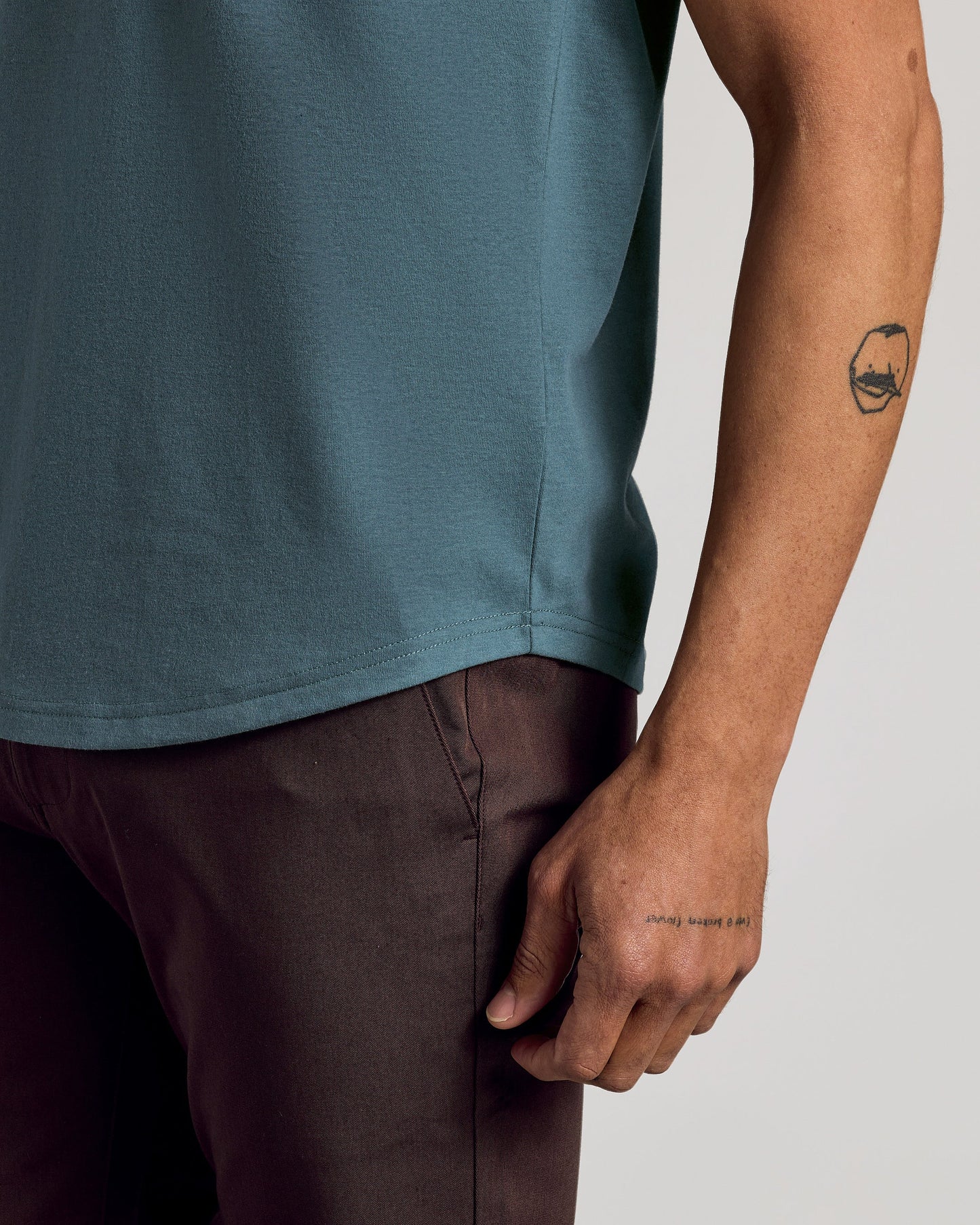 Neptune Curved Hem Classic Crew Neck