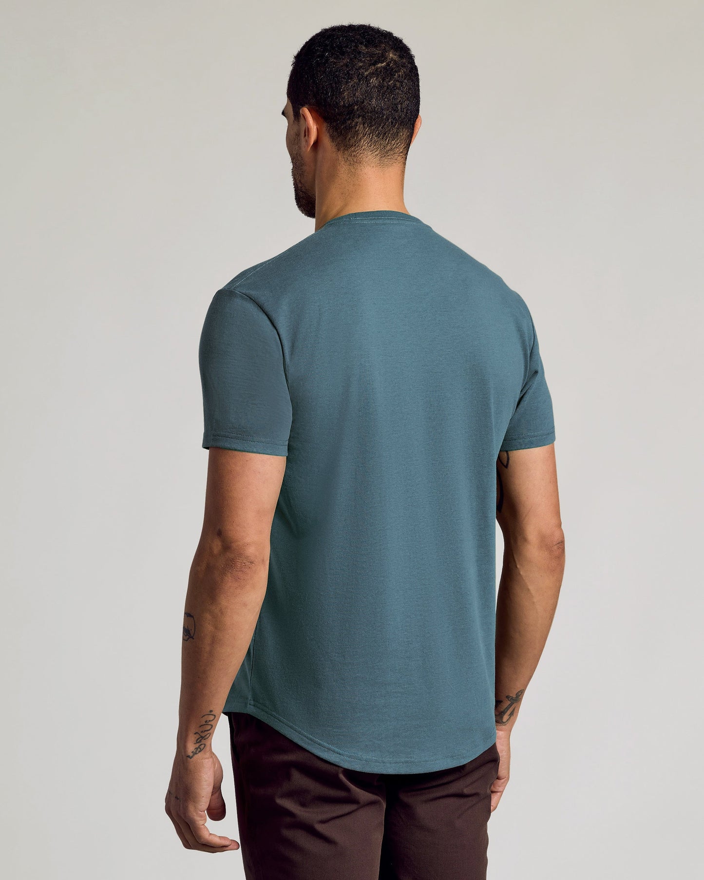 Neptune Curved Hem Classic Crew Neck