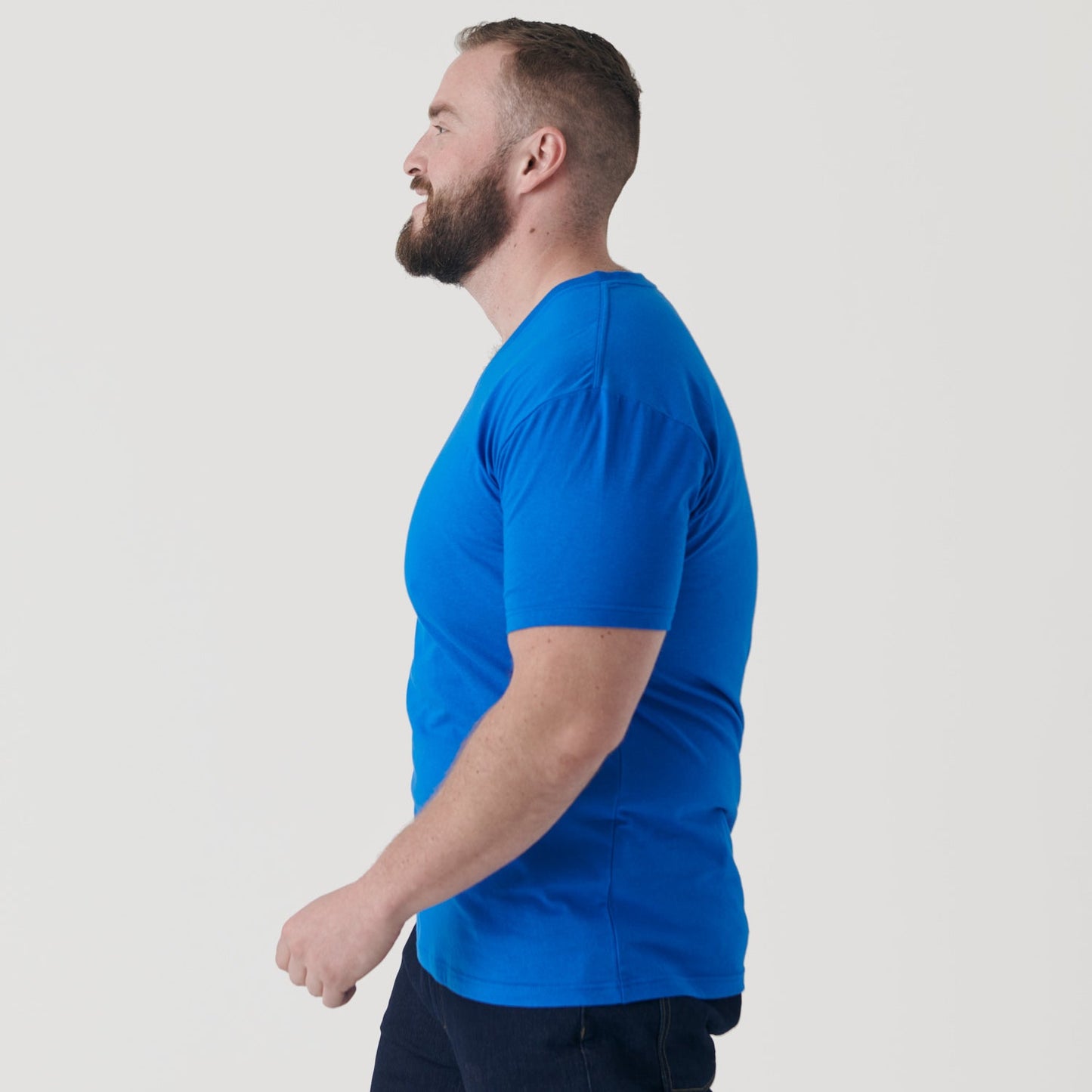 Electric Blue V-Neck Tee