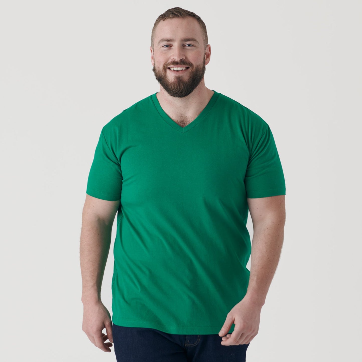 Kelly Green V-Neck Tee