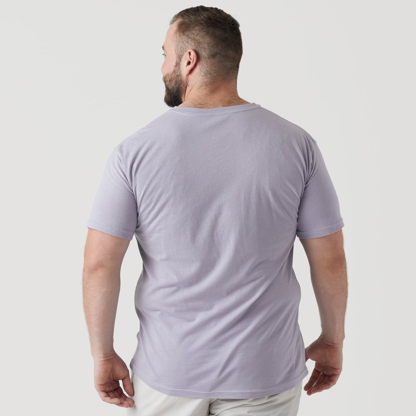 Lilac Gray Classic V-Neck