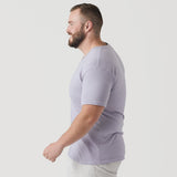 Lilac Gray Classic V-Neck