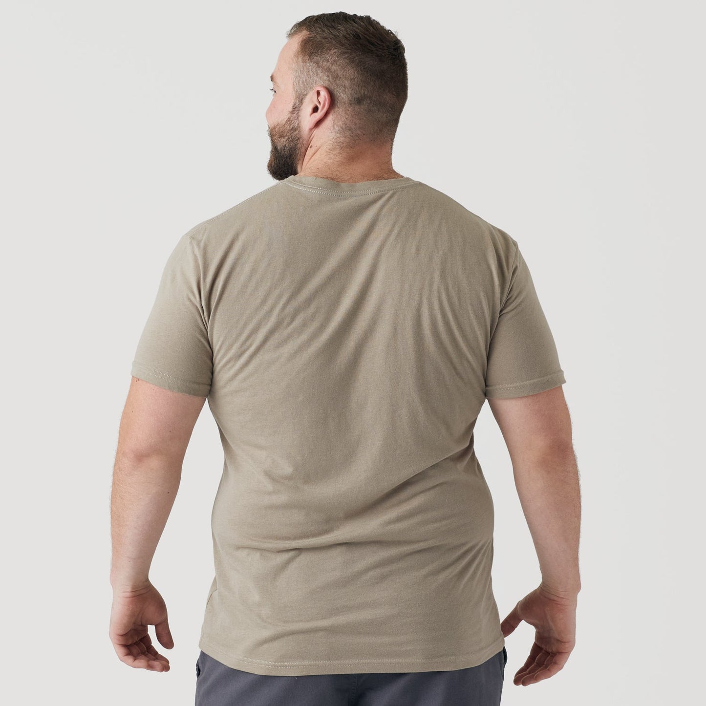Military Beige Classic V-Neck