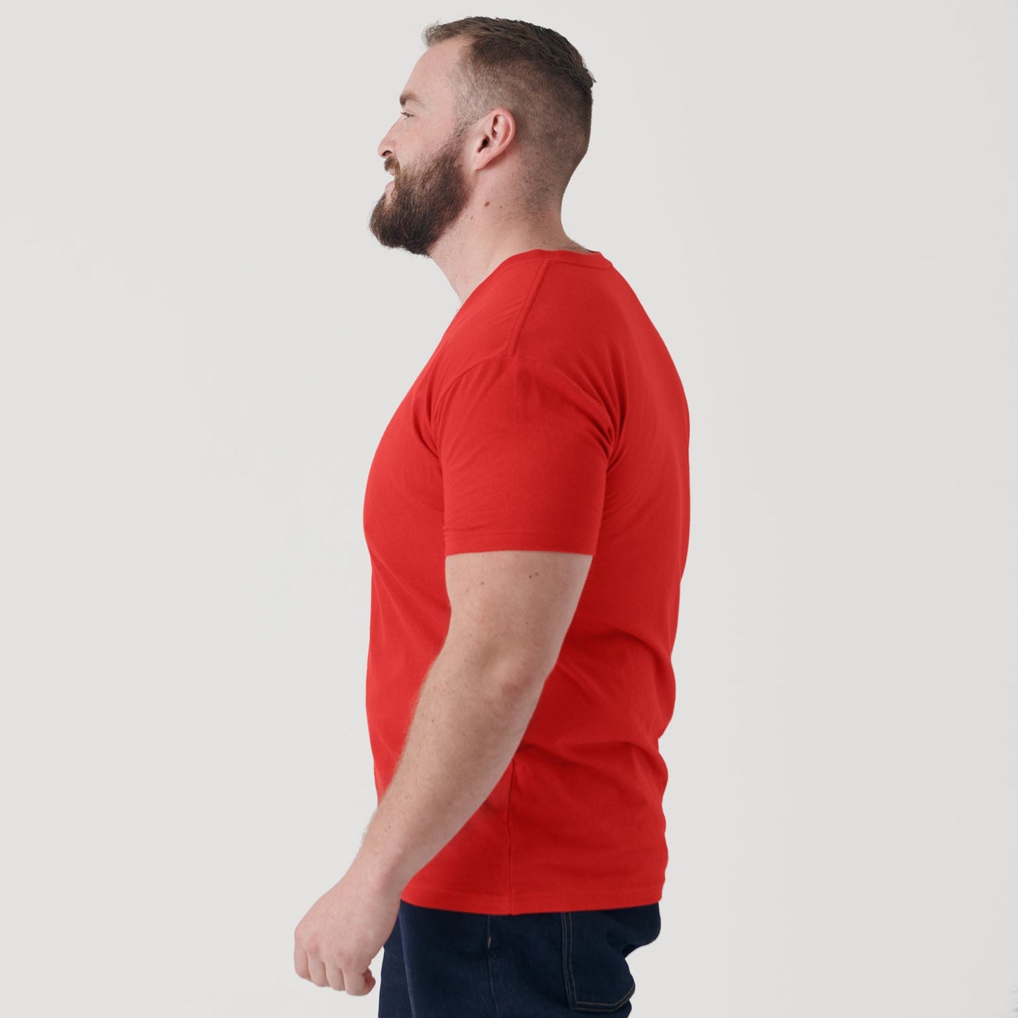 True Red V-Neck Tee