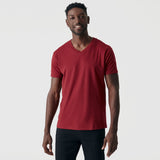 Crimson V-Neck Tee