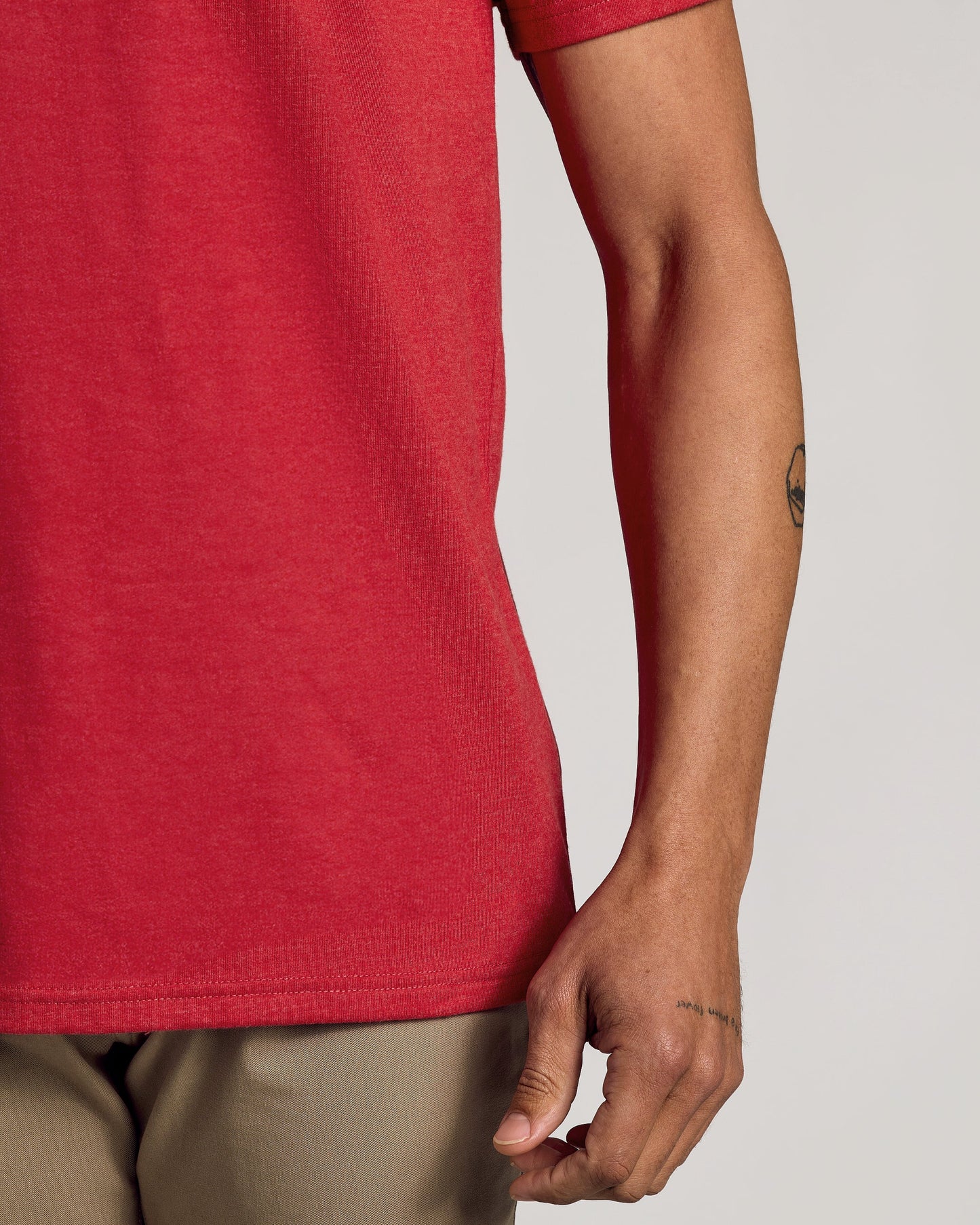 Dark Heather Lava V-Neck Tee